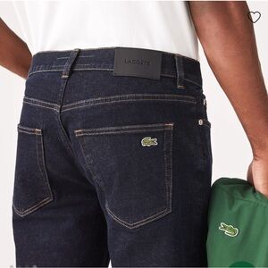 Men’s Lacoste Stretch Denim 5-Pocket Jeans W34 X L28 blue